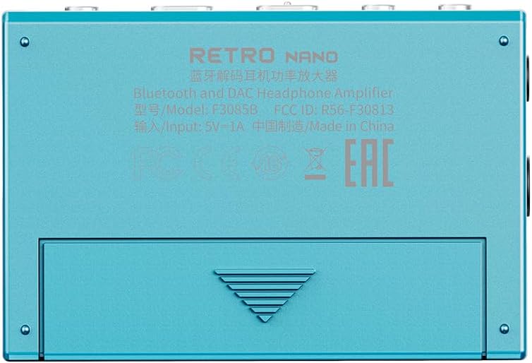 FiiO /Snowsky Retro Nano Bluetooth USB DAC AMP with LDAC, aptX Adaptive, aptX LL (3.5mm Unbalanced & 4.4mm Balanced Output) (Blue) - Image 2